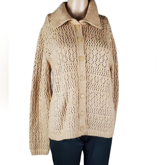 Joie Tan Button Up Cardigan - Picture 1 of 6